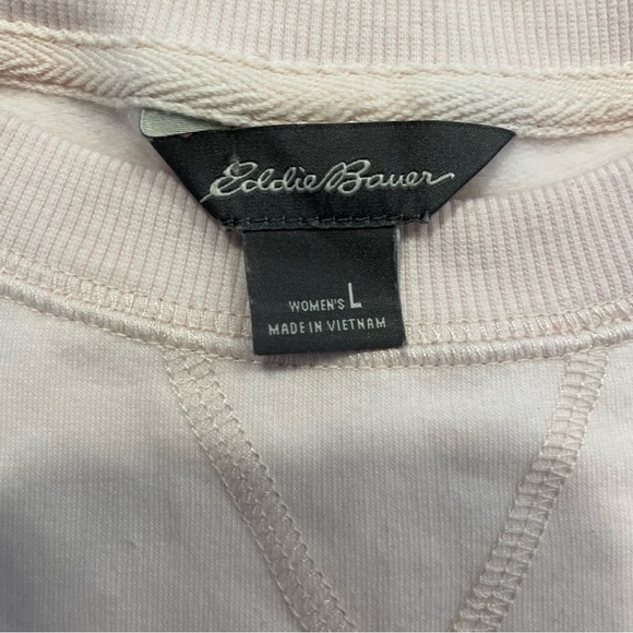 Eddie Bauer women’s large sweatshirt in very light link. - Picture 5 of 7